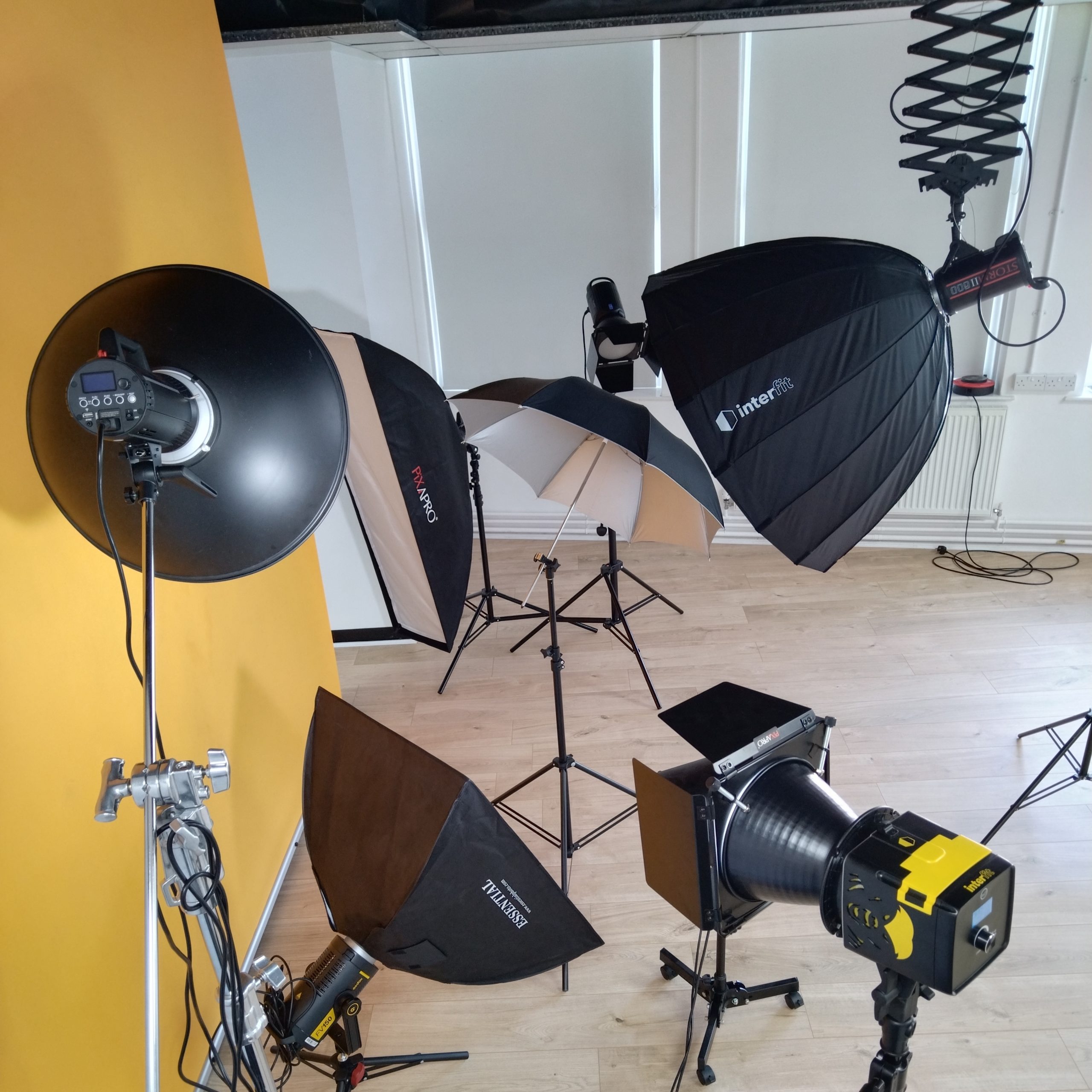 A Selection of Professional Photography Lights